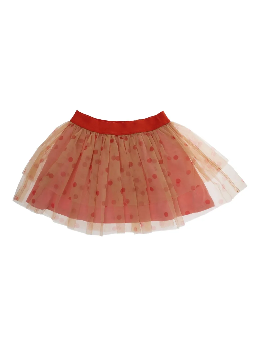 Mini Rodini Polka-dot Tulle Skirt In Pink
