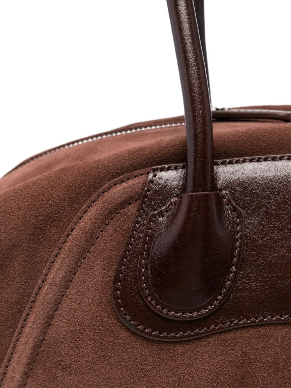Vivienne Westwood Leather-trimmed Tote Bag In Brown