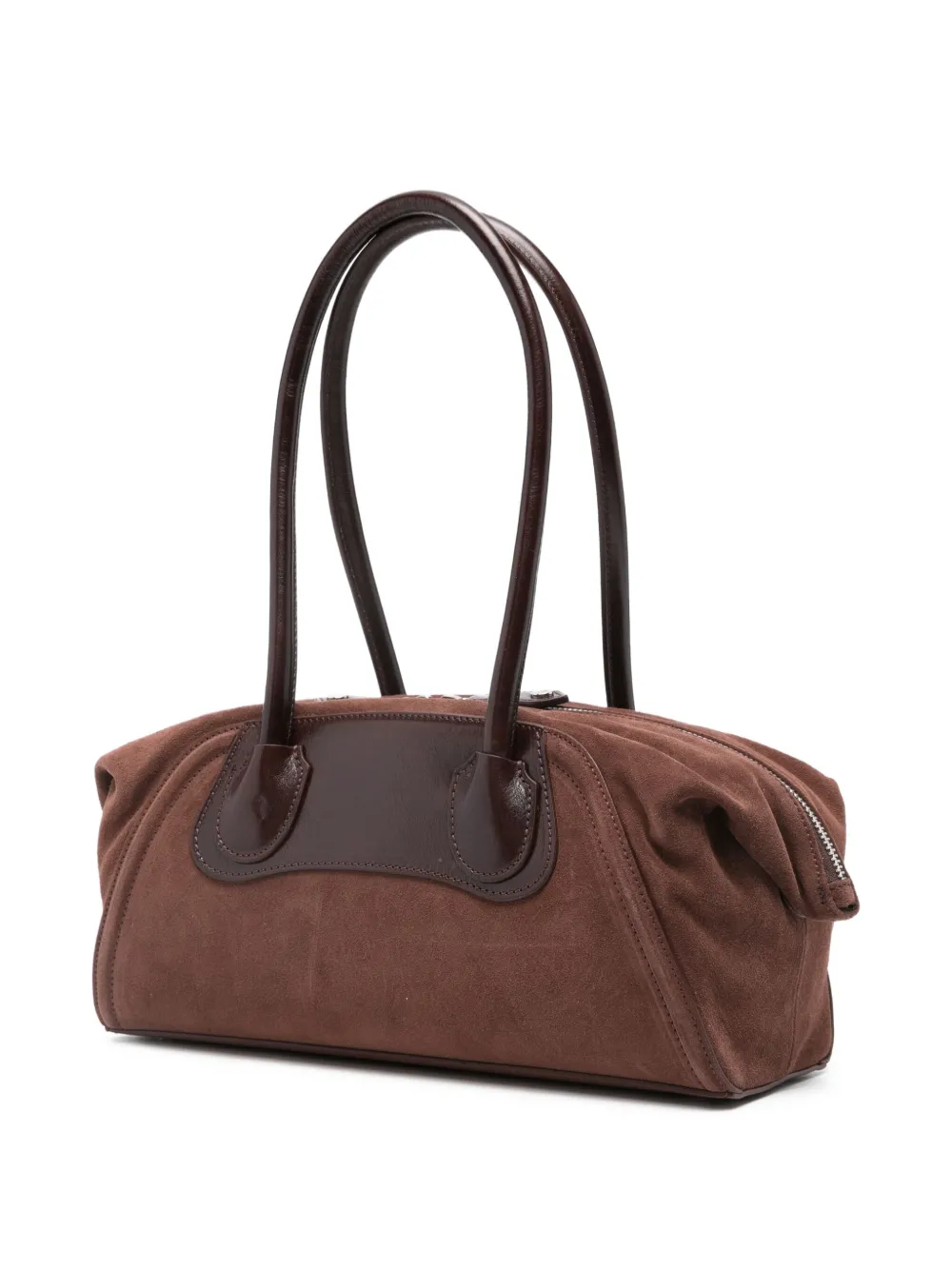 Vivienne Westwood Leather-trimmed Tote Bag In Brown
