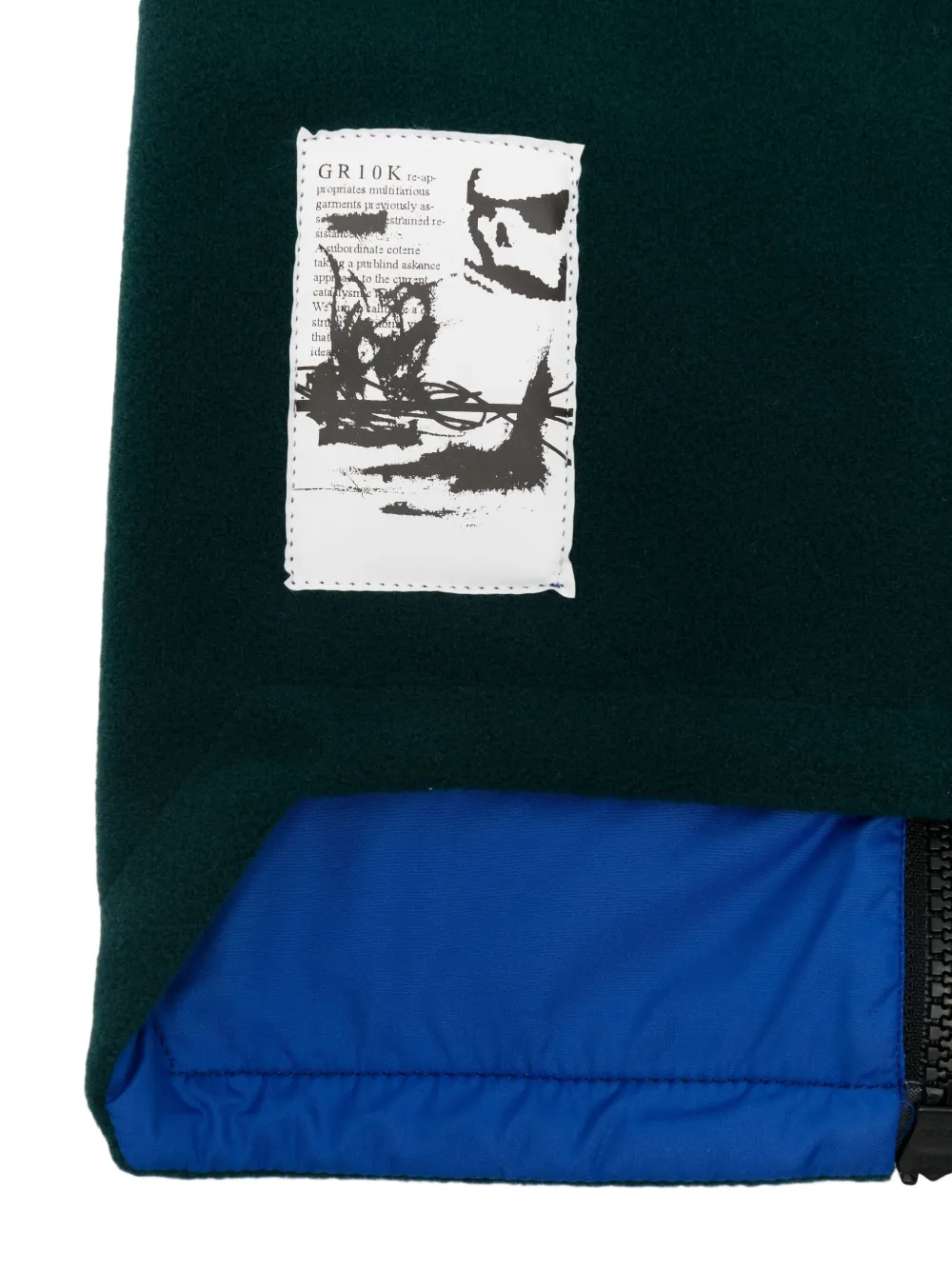Gr10k Zip-up Neck Warmer In Green