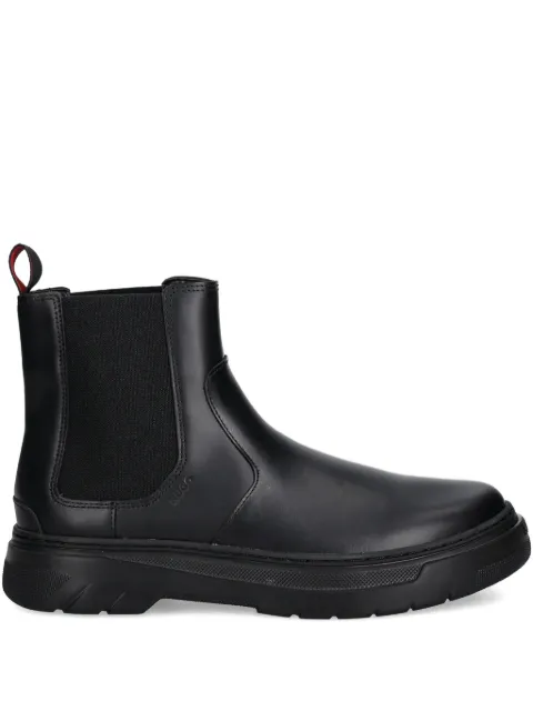 HUGO pull-tab lug-sole boots
