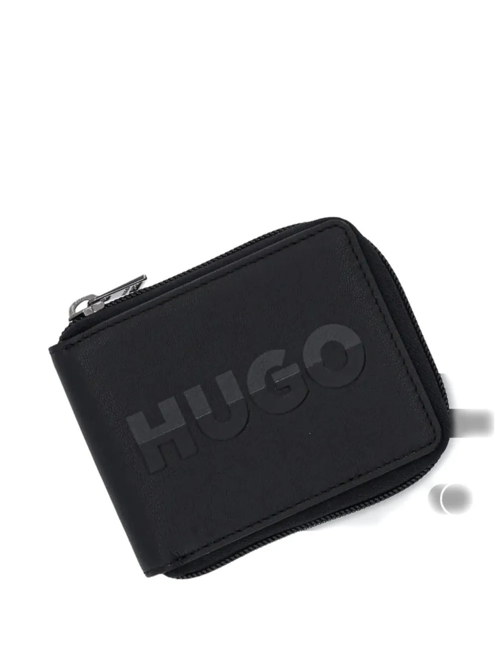 Hugo Boss Logo-embossed Wallet In Black