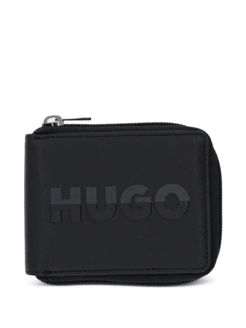 HUGO logo-embossed wallet