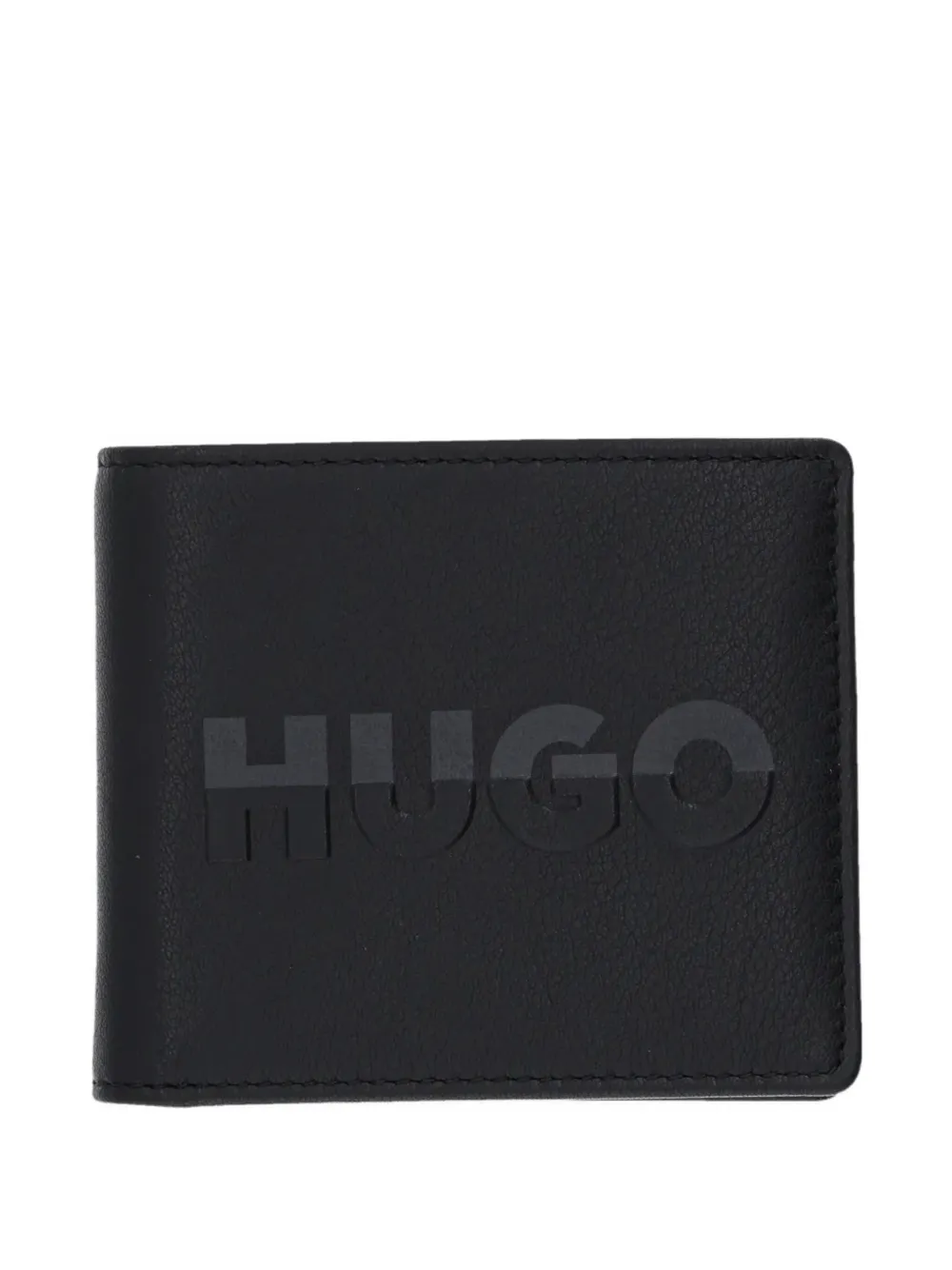 Hugo Boss Logo-embossed Cardholder In Black