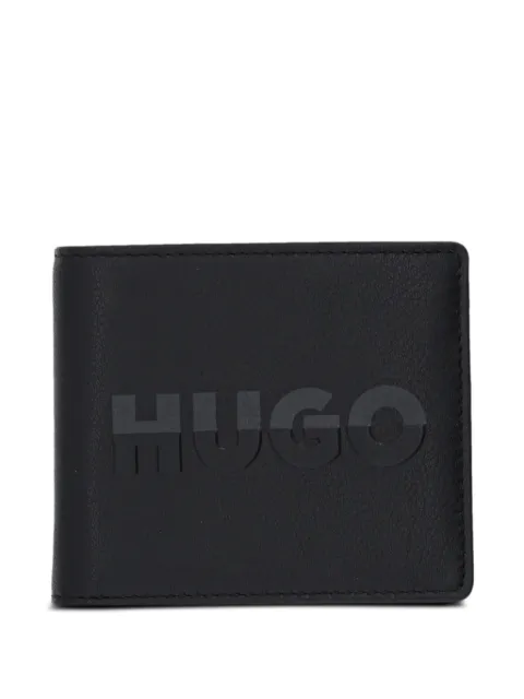 HUGO tarjetero con logo en relieve