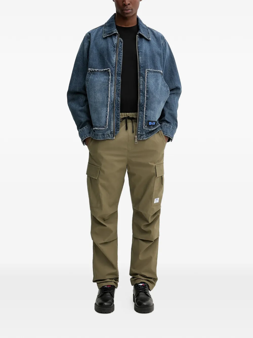 HUGO drawstring cargo pants | Green | Image 1