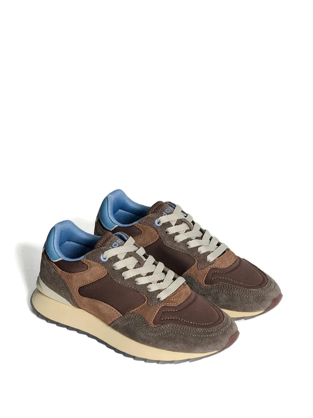 Hoff 30m City Amsterdam Panelled Lace-up Sneakers In Brown