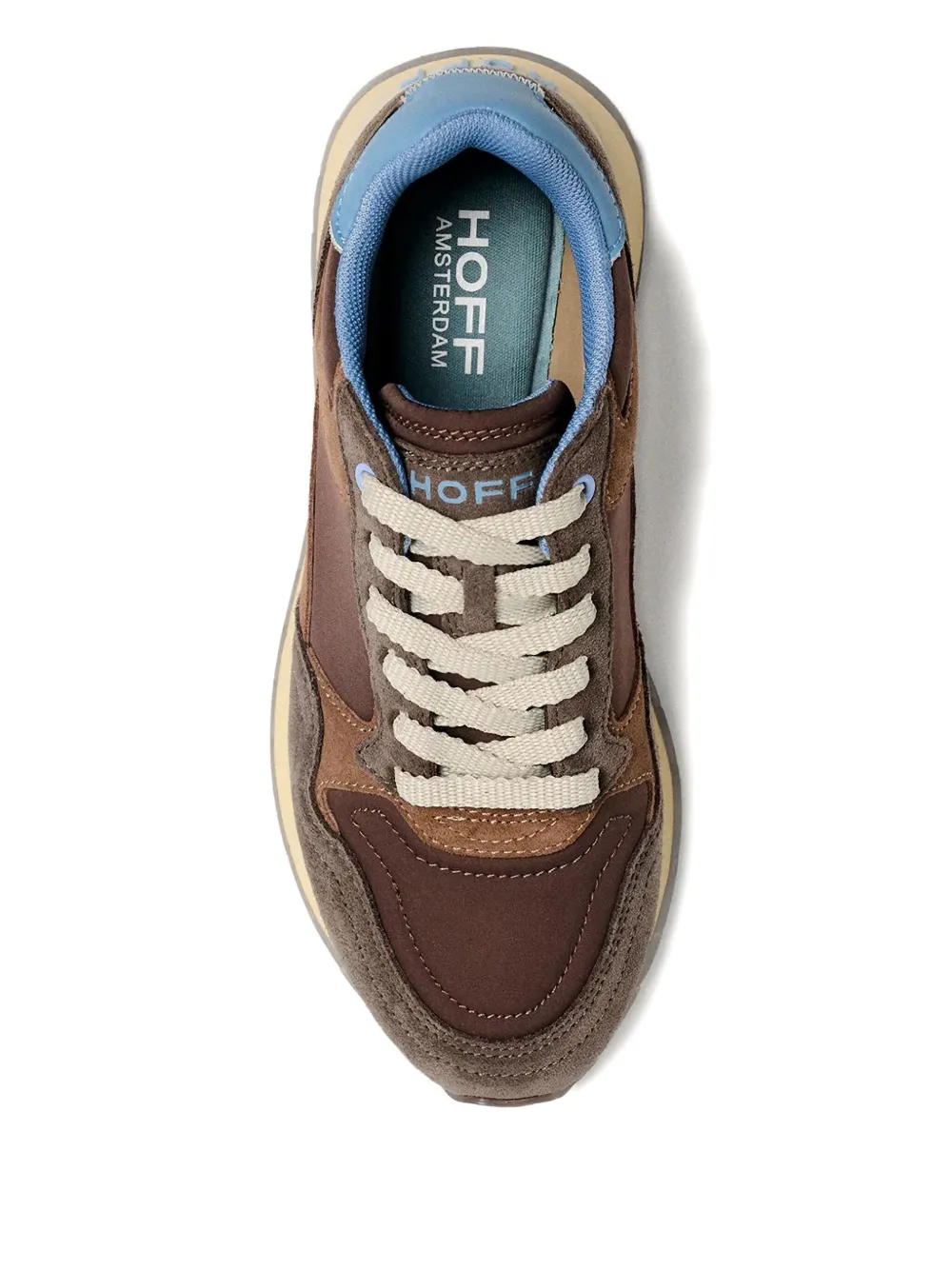 Hoff 30m City Amsterdam Panelled Lace-up Sneakers In Brown