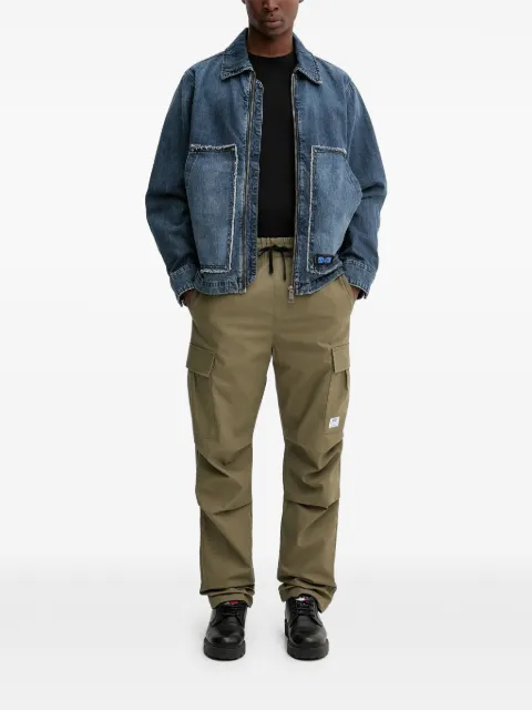 HUGO zip frayed jacket