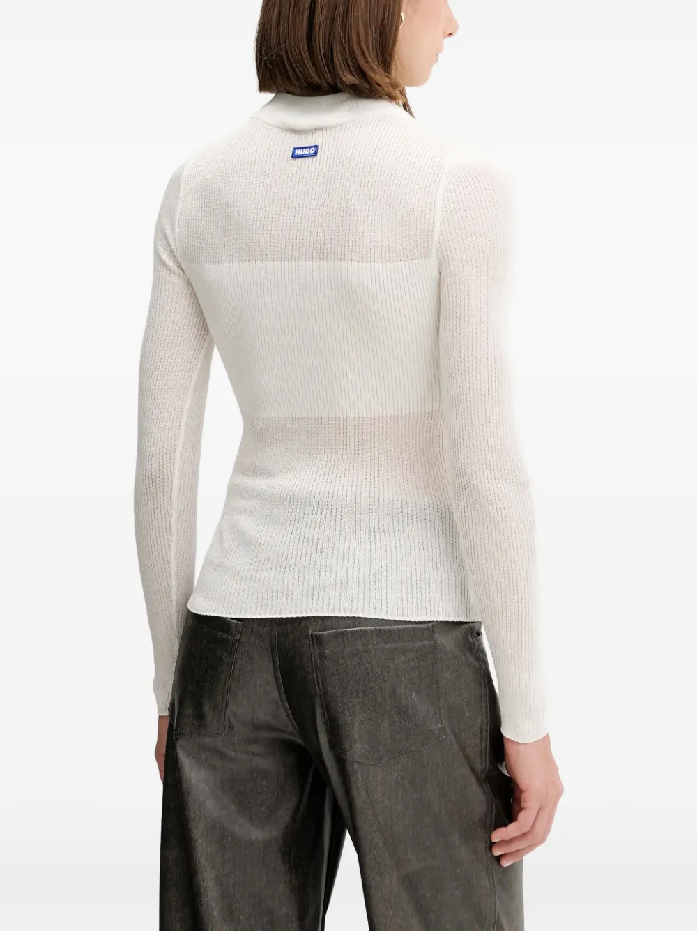 HUGO ribbed mock-neck top | Playeras y jerséis | Image 2