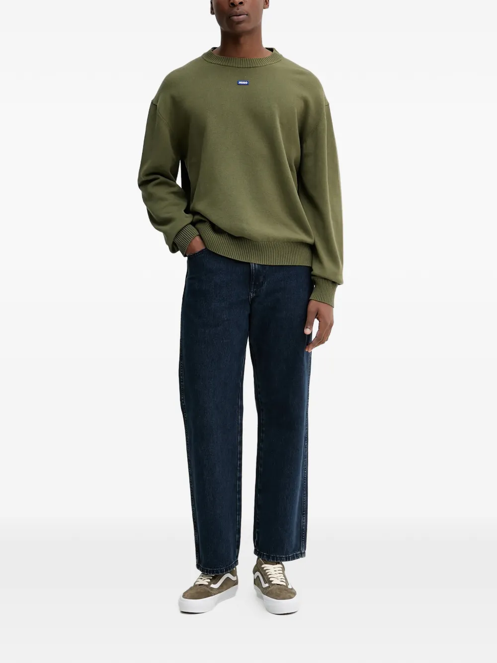 HUGO logo-patch sweater | Jumpers | Image 2