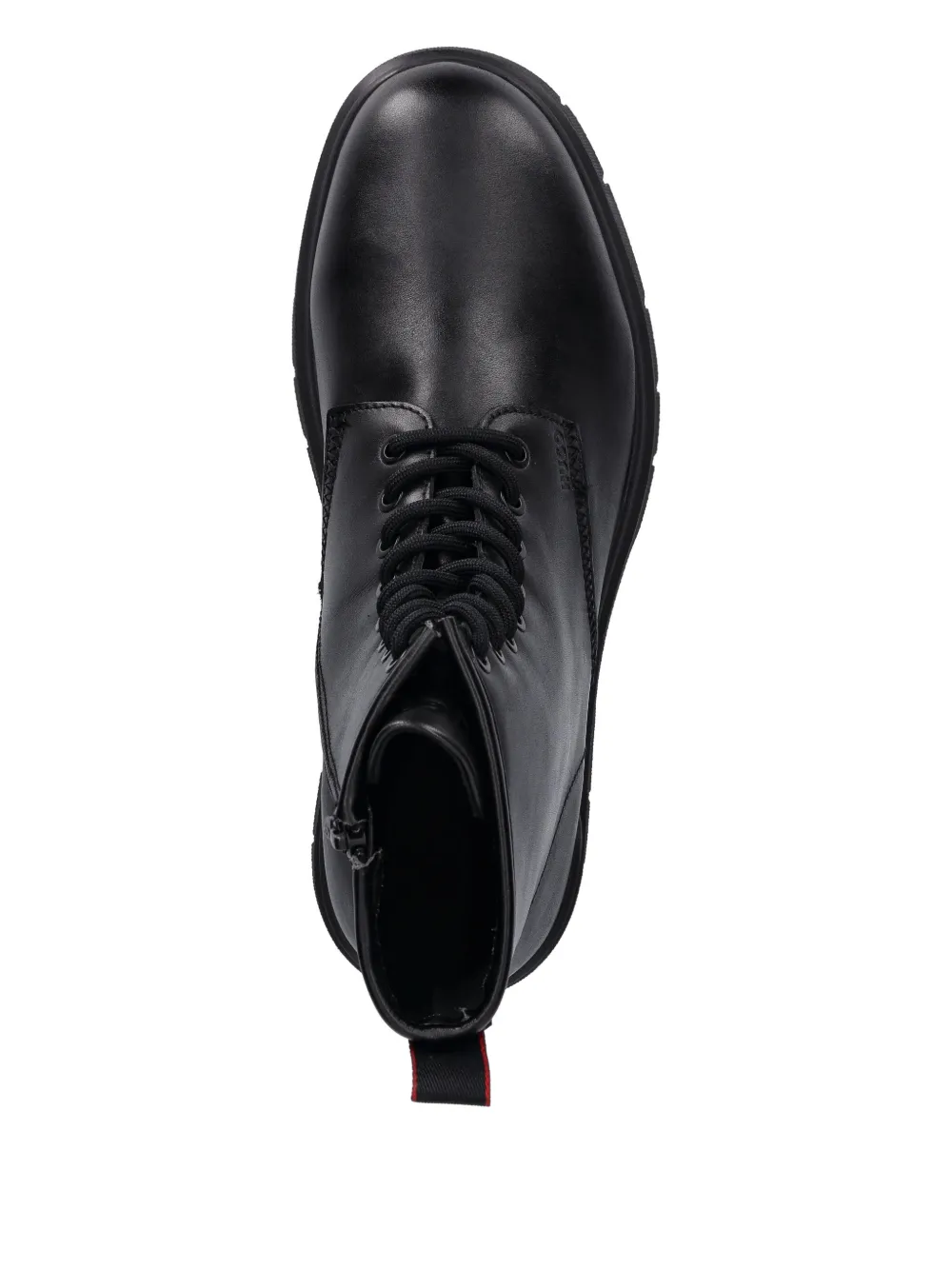 HUGO lace-up zip boots Zwart