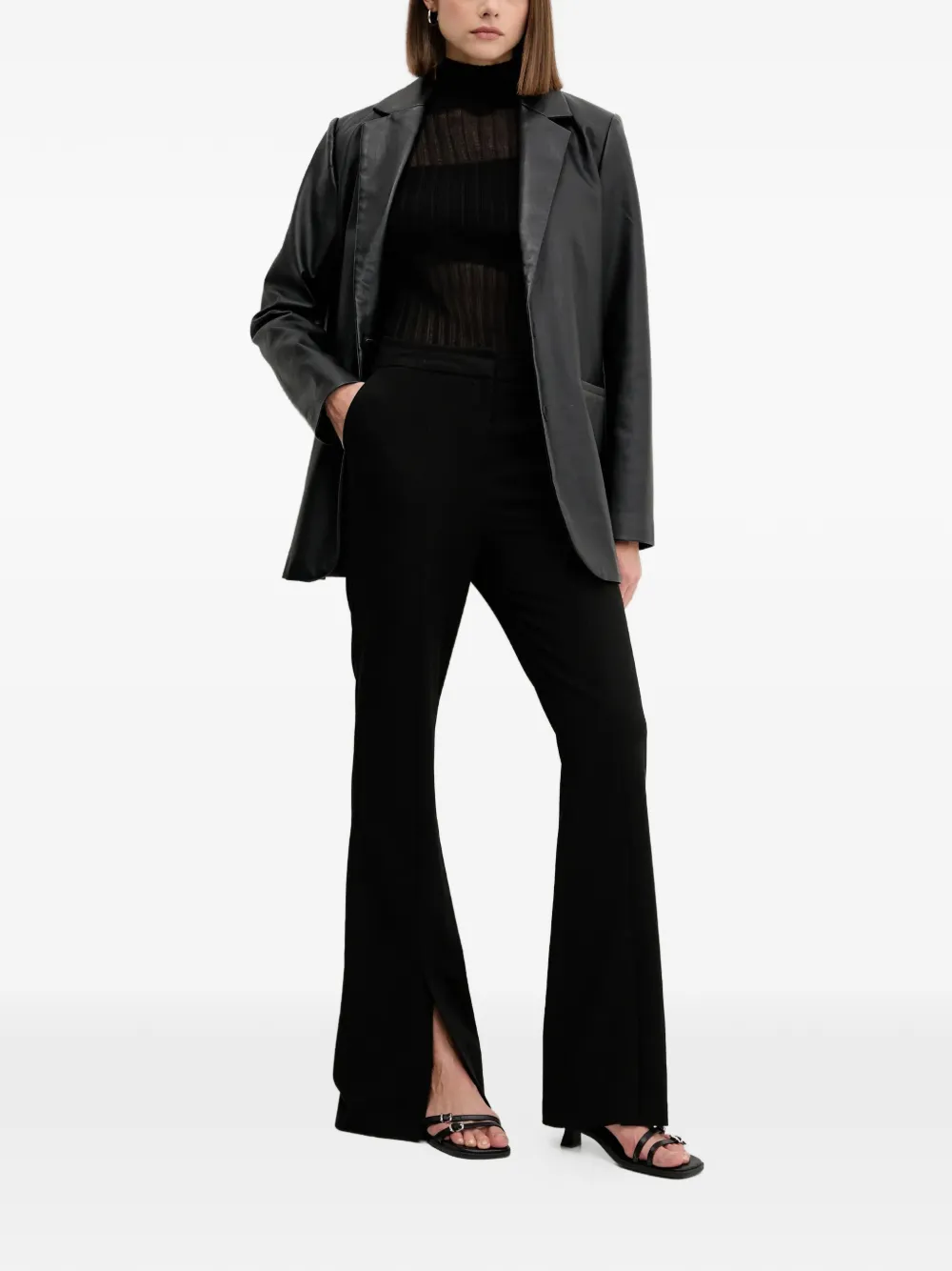 HUGO top traslúcido de canalé | Tops tejidos | Image 2