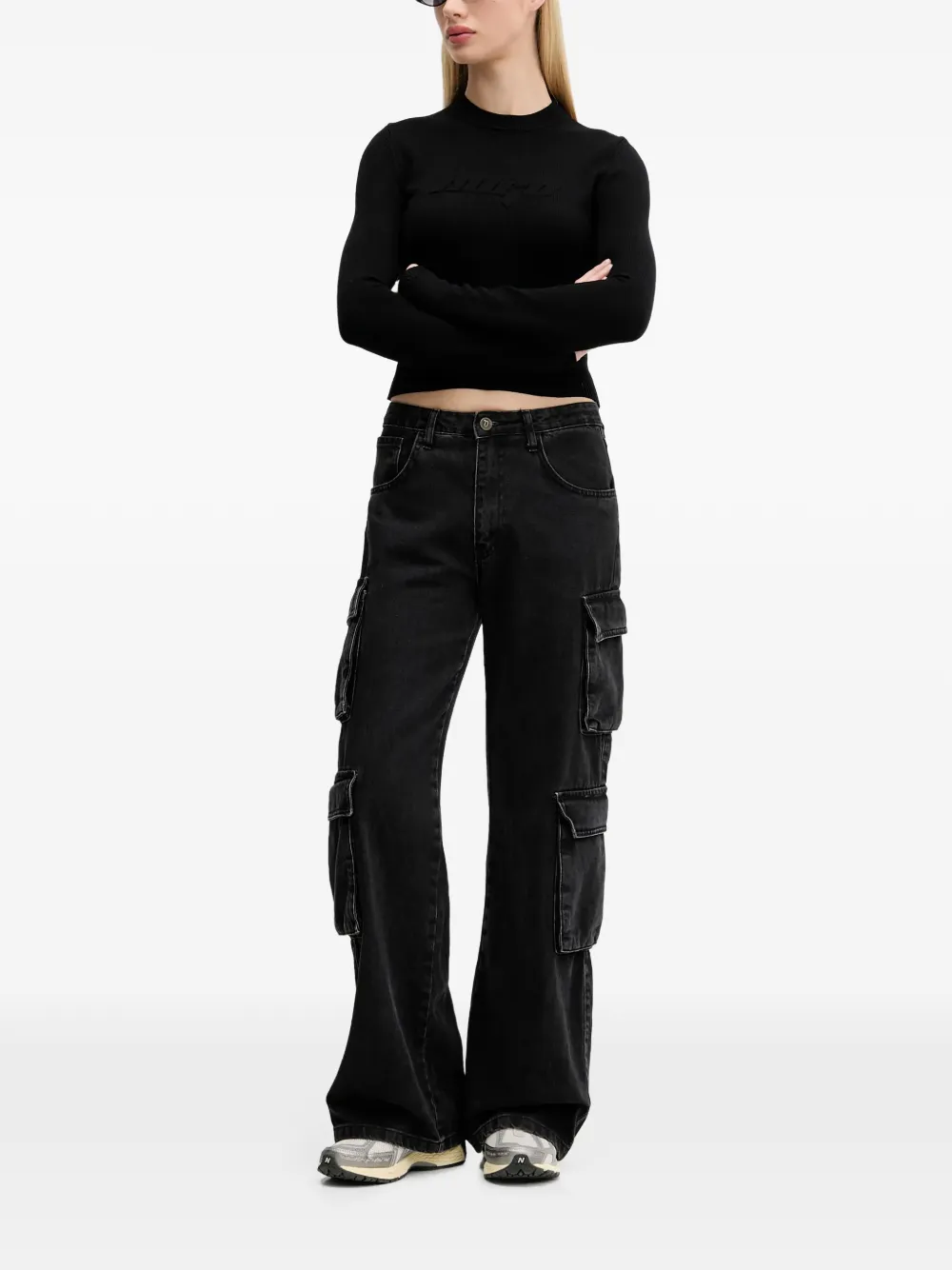 HUGO logo detail top | Knitted Tops | Image 2