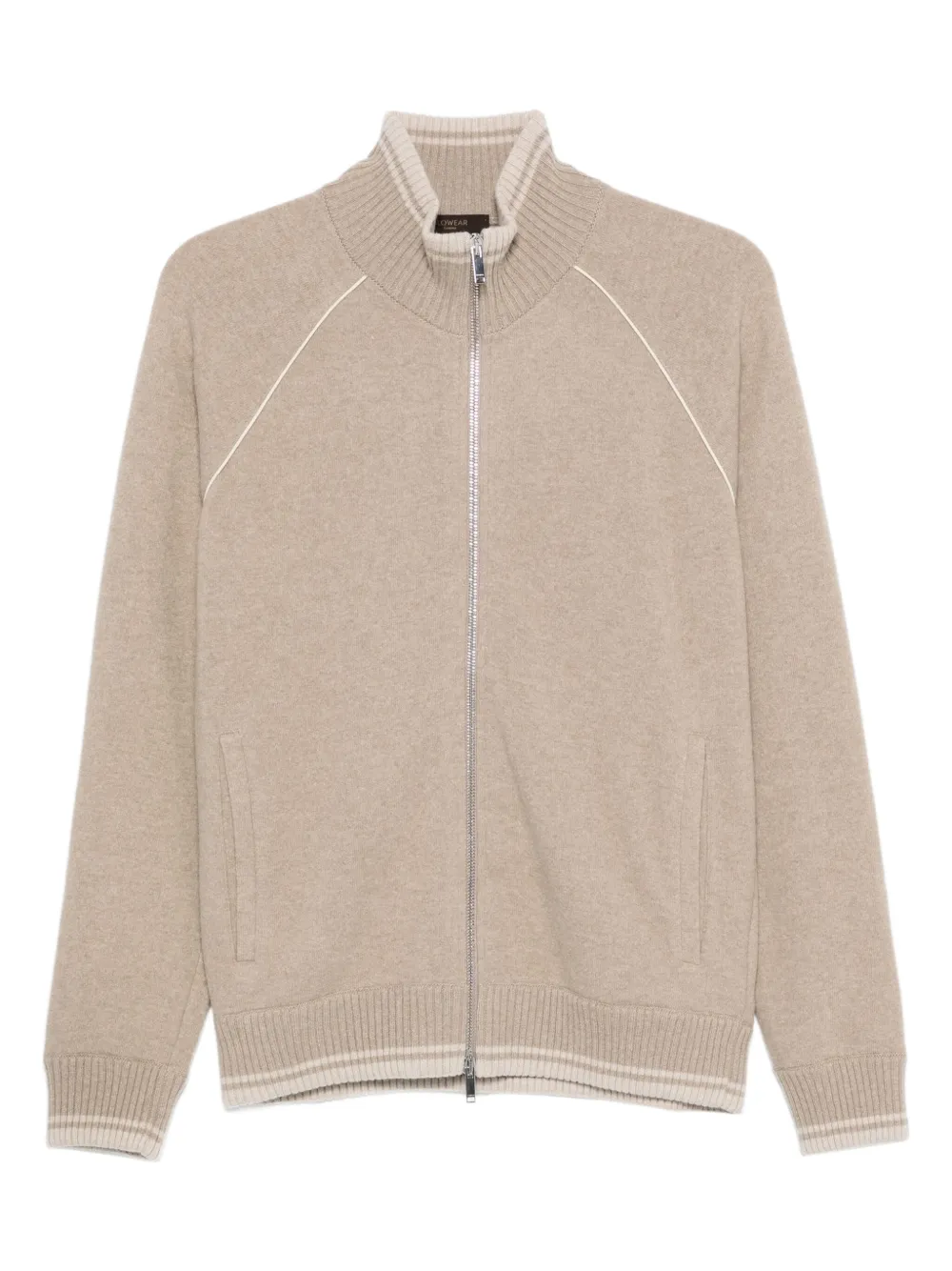 Zanone zip-up cardigan | Neutrals | Image 1