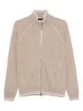 Zanone zip-up cardigan - Neutrals
