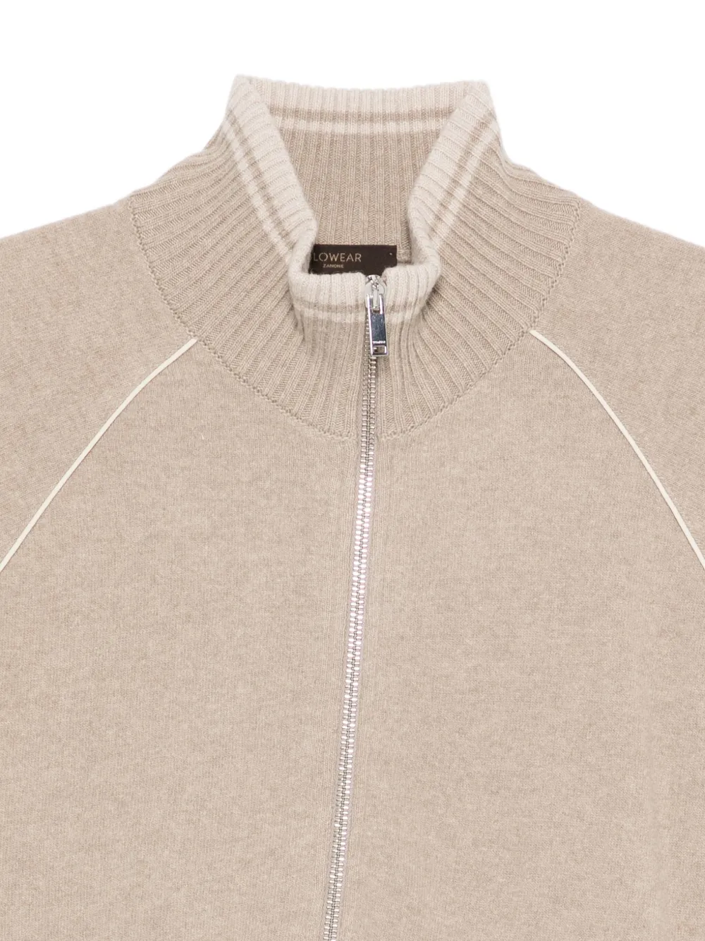 Zanone Vest met rits Beige