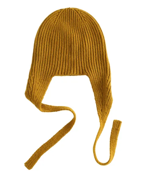 Margaret Howell ribbed tie beanie hat