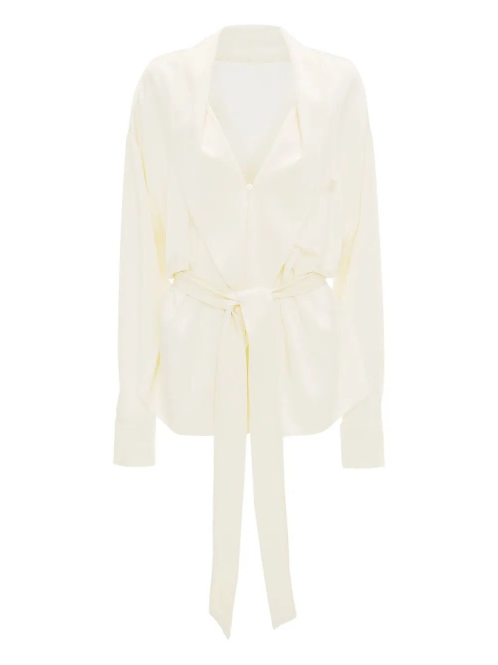Victoria Beckham wrap-belt blouse | Neutrals | Image 1