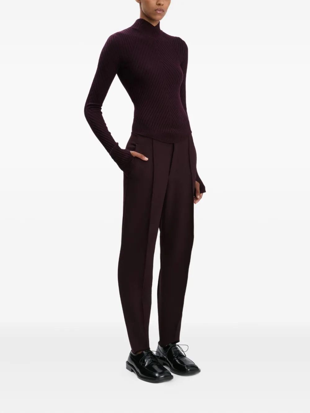 Victoria Beckham Cropped broek Bruin