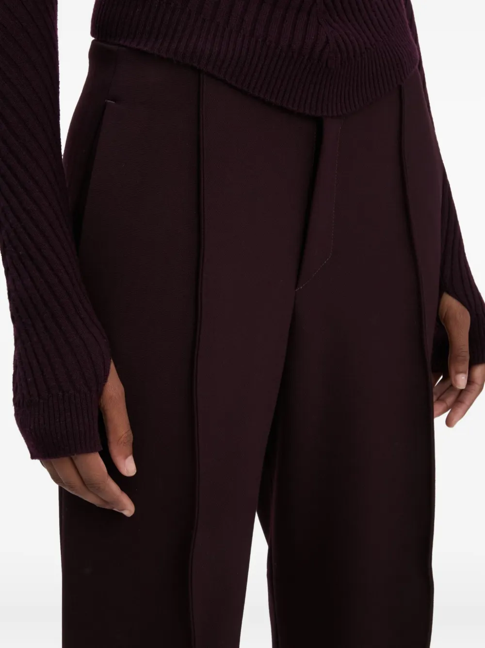 Victoria Beckham Cropped broek Bruin