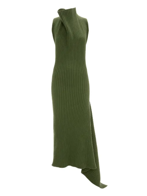 Victoria Beckham draped ribbed midi dress