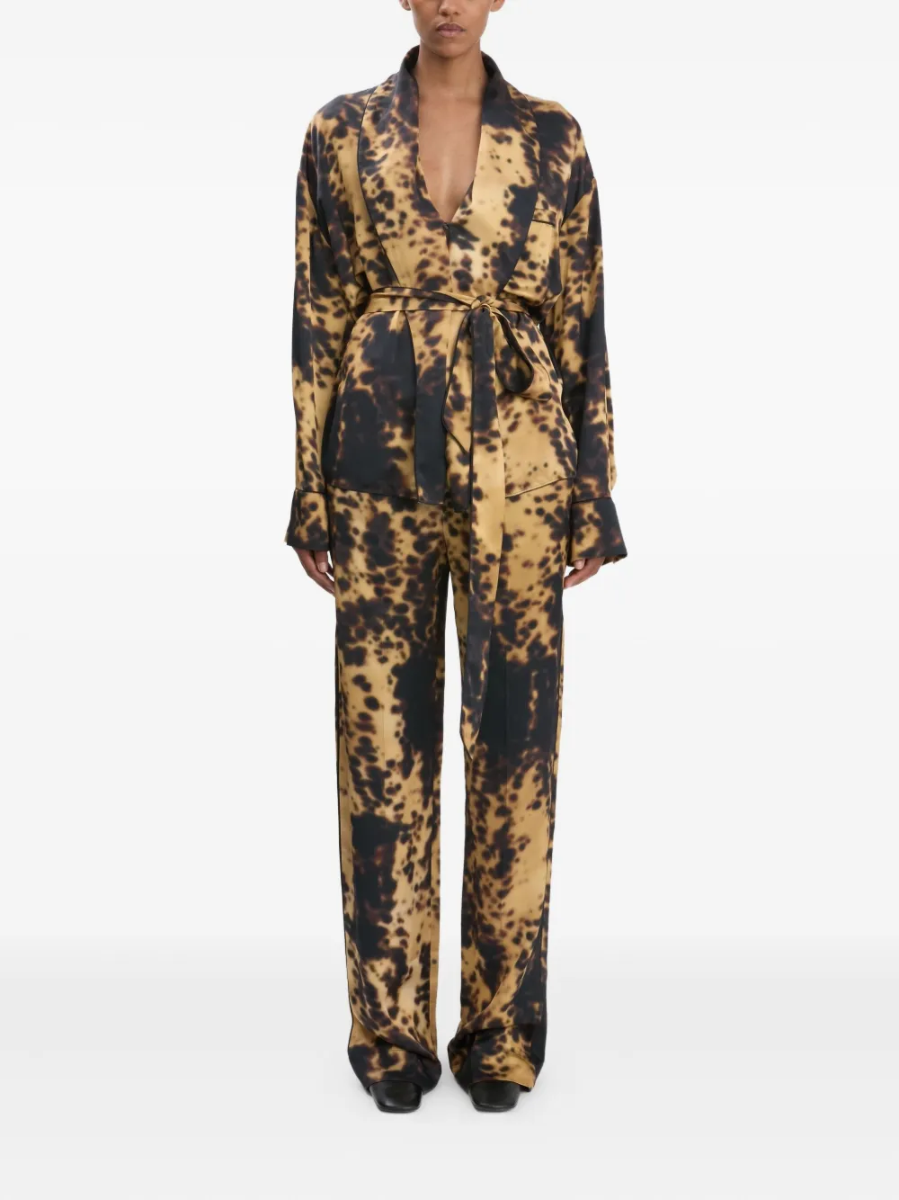 Victoria Beckham printed wide-leg pyjamas | Pyjama Sets | Image 2