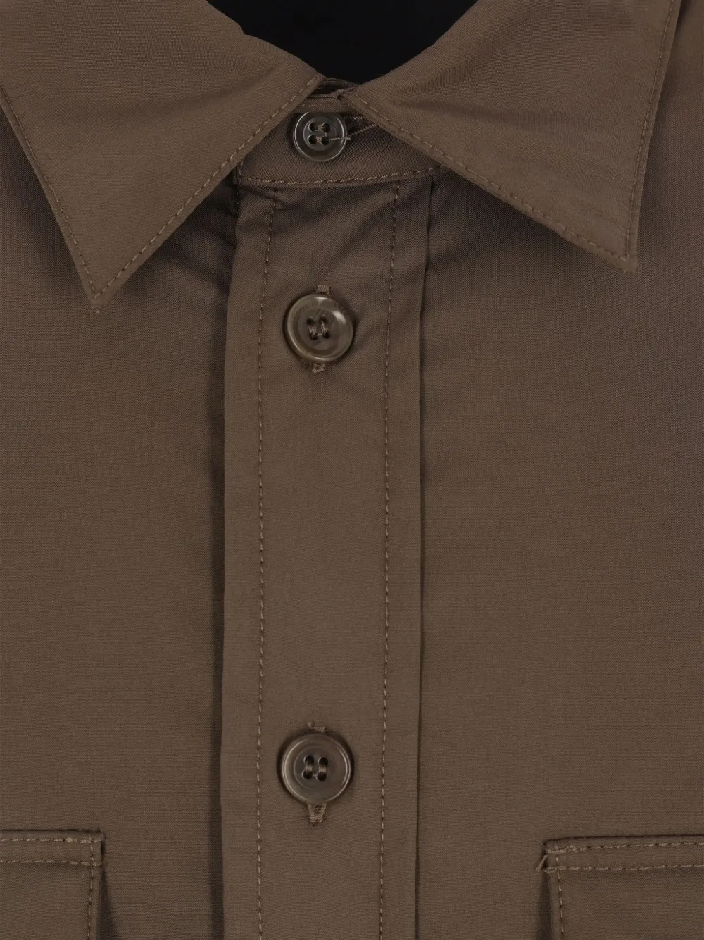 Aspesi Padded Shirt Jacket In Green