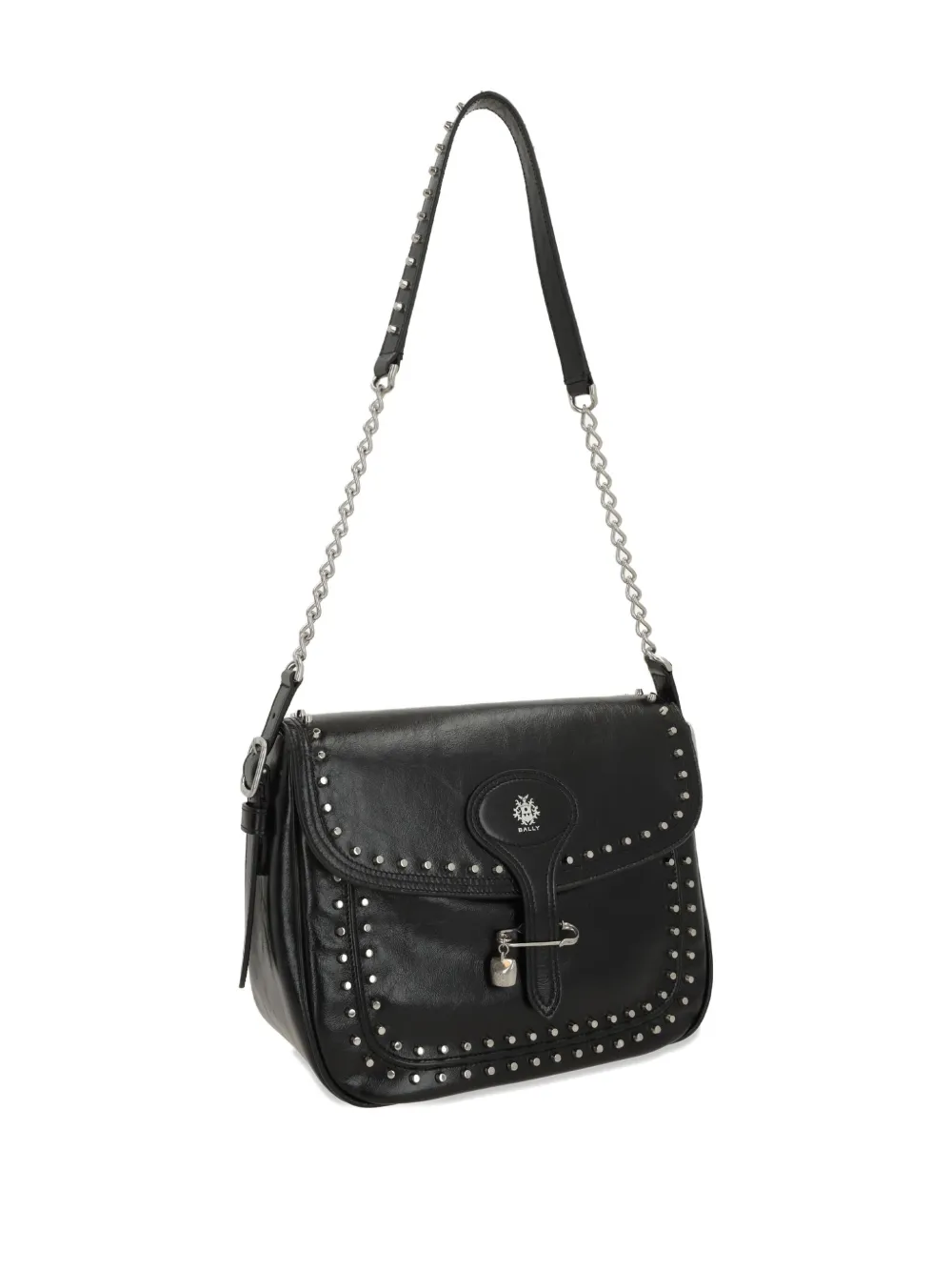 Bally Beckett schoudertas met studs Zwart