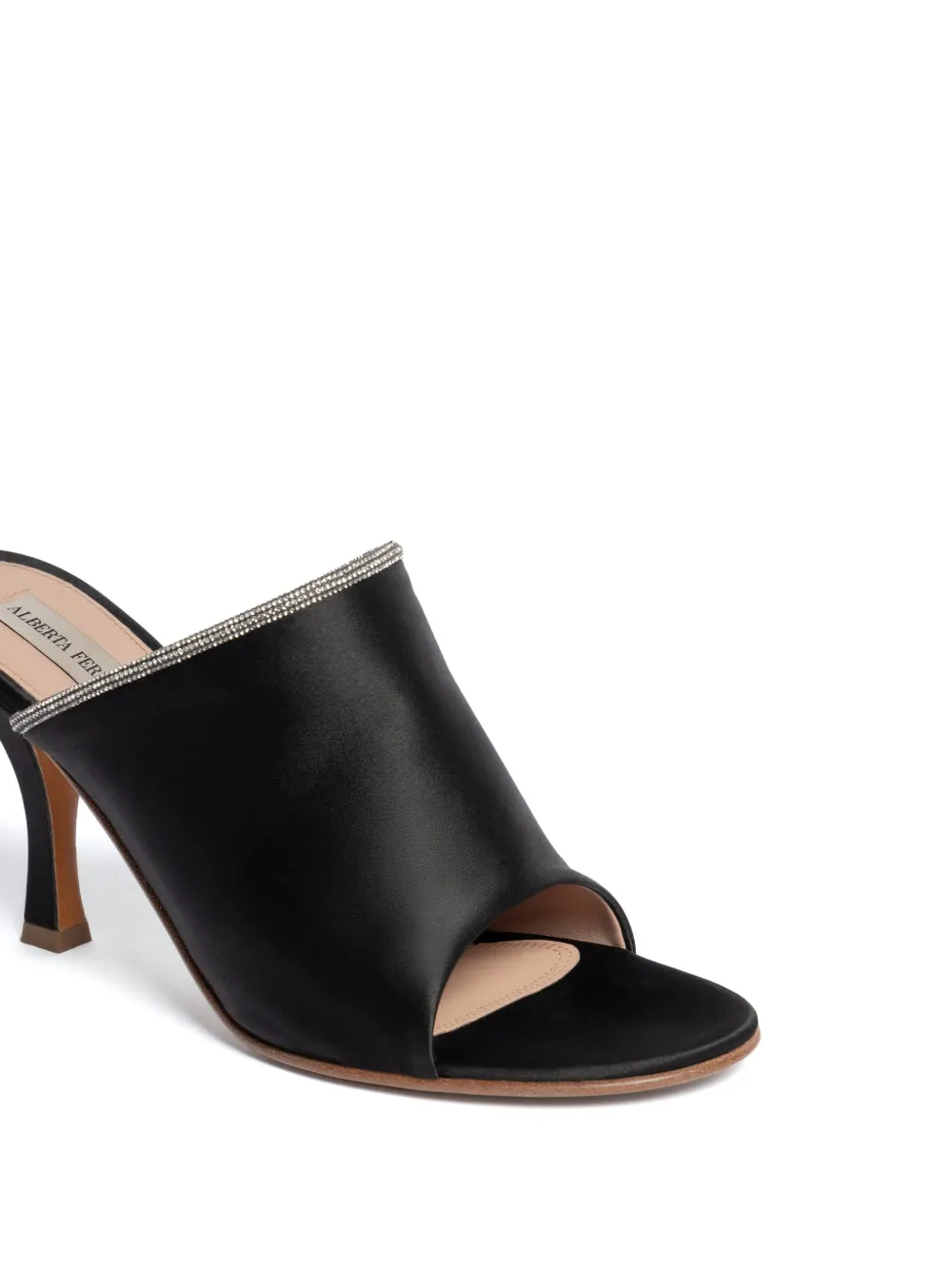 Alberta Ferretti Sandalen met verfraaide afwerking Zwart