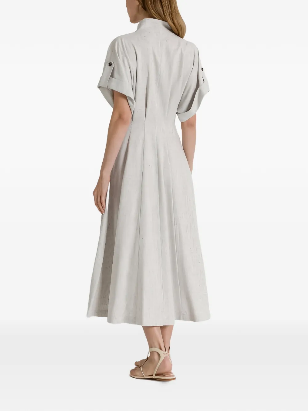 Alberta Ferretti Jurk met V-hals Grijs