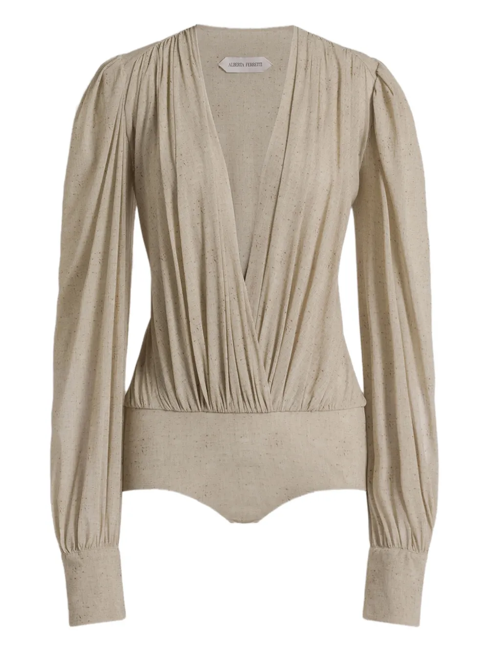 Alberta Ferretti long-sleeve bodysuit | Neutrals | Image 1