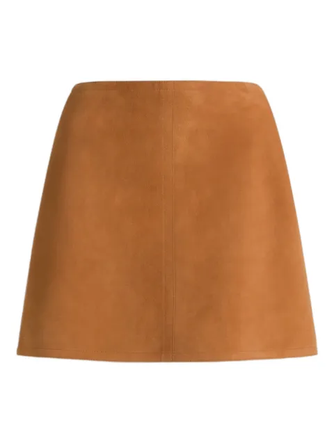 Alberta Ferretti leather mini skirt