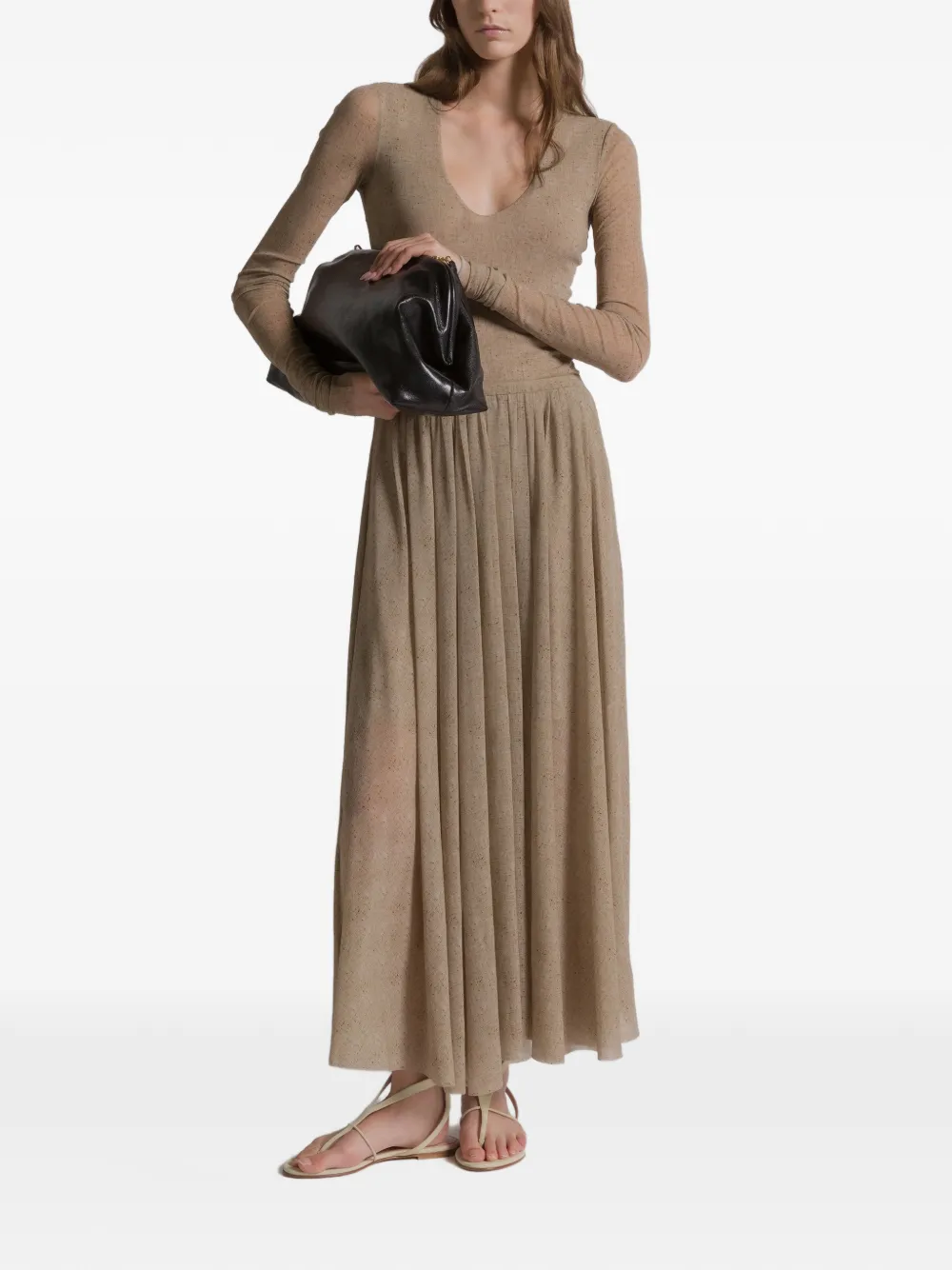 Alberta Ferretti long-sleeve body - Beige