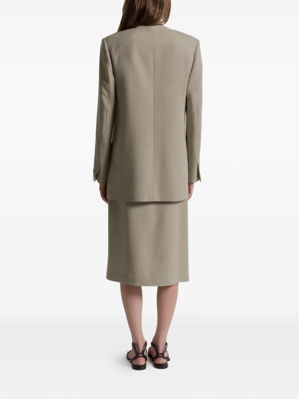 Alberta Ferretti double-breasted buttoned jacket | Fitted Jackets | Image 2