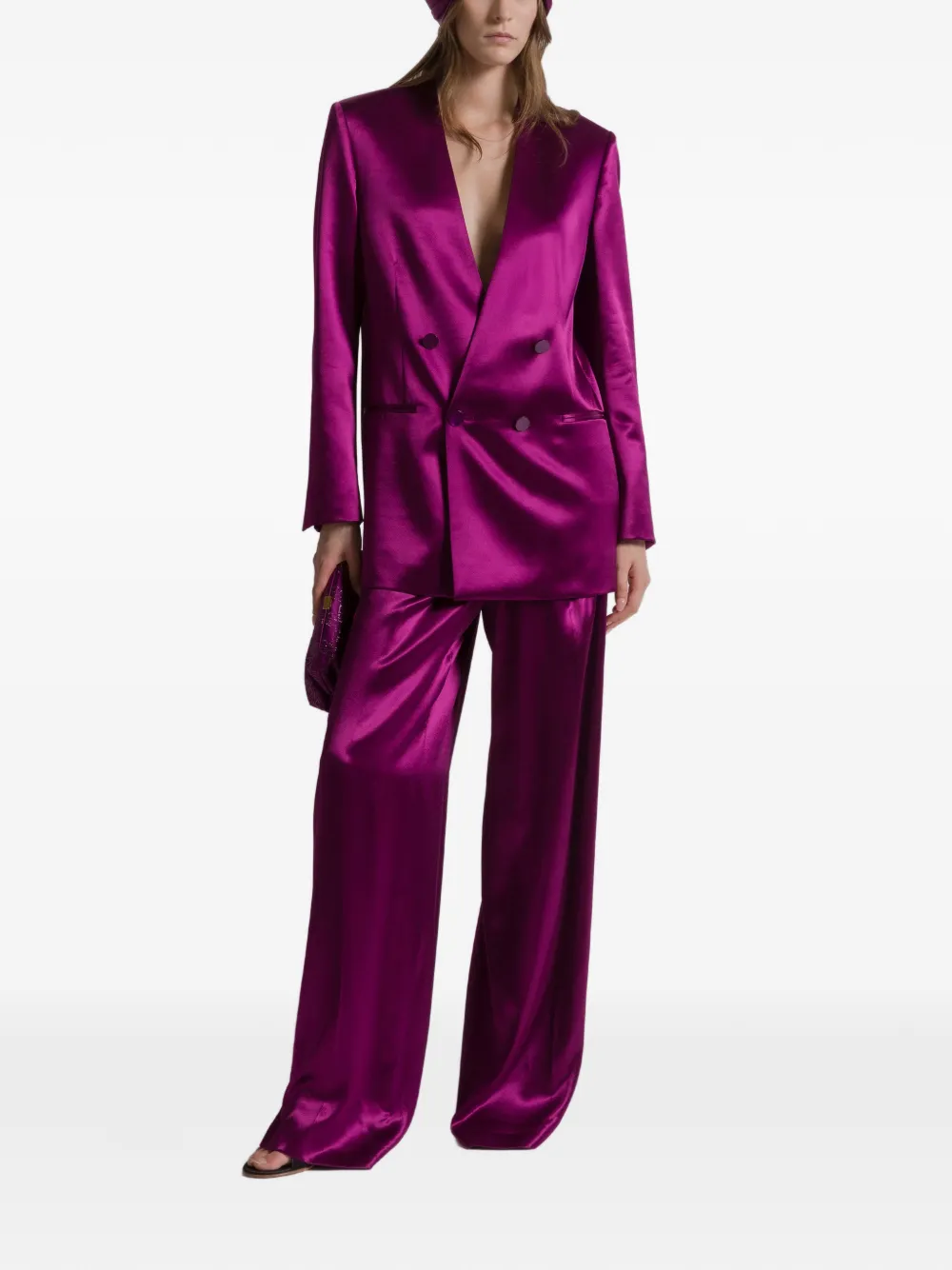 Alberta Ferretti double-breasted buttoned jacket | Fitted Jackets | Image 2