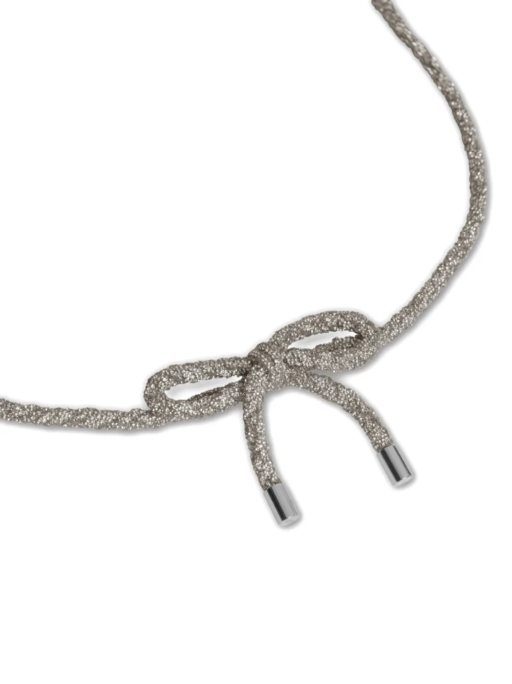 Alberta Ferretti bow detail belt - Zilver