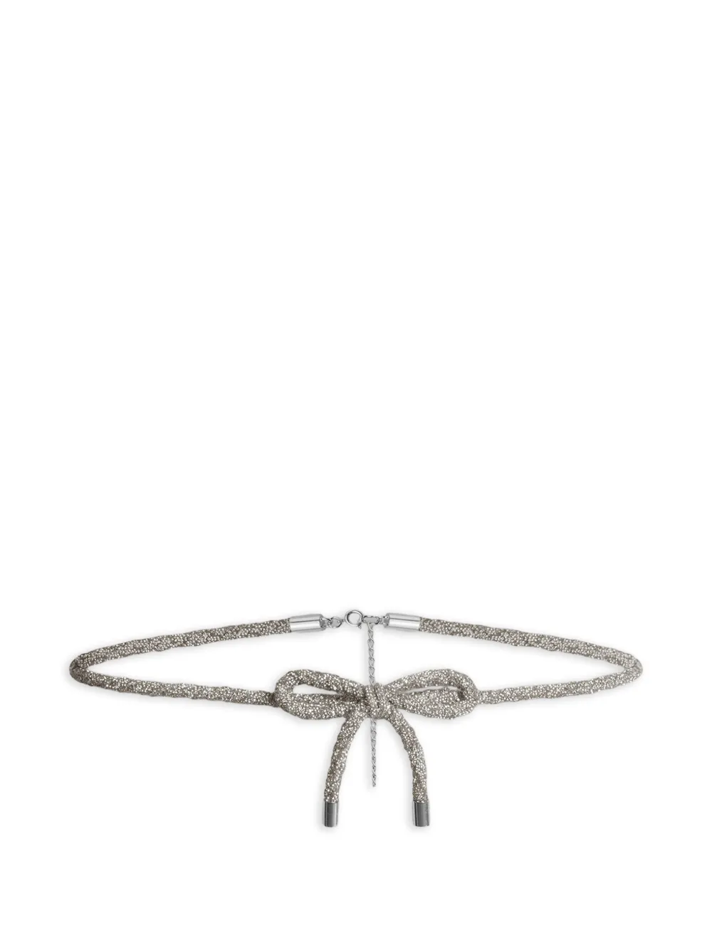 Alberta Ferretti bow detail belt - Argento