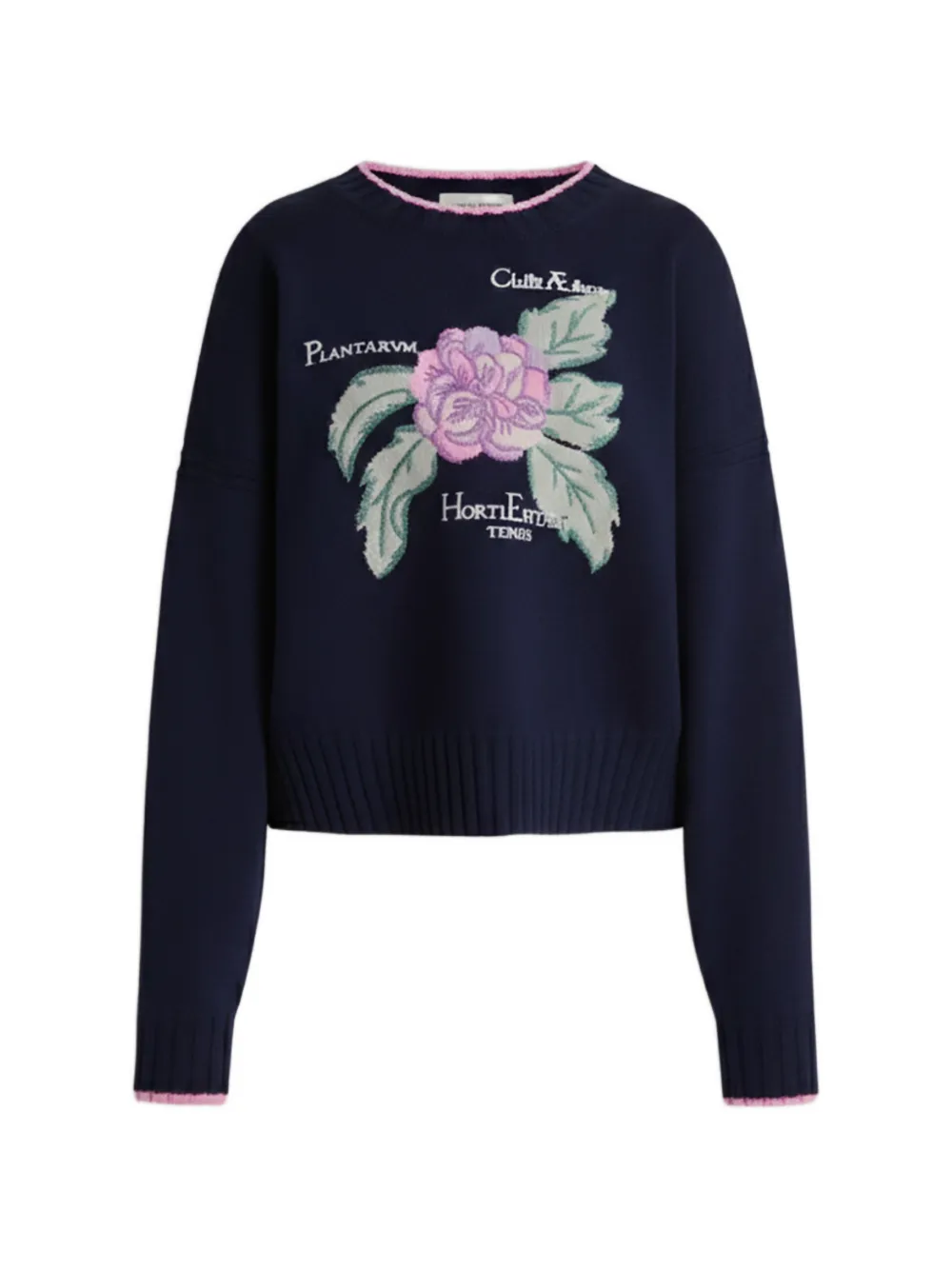 Alberta Ferretti floral knitwear - Blu
