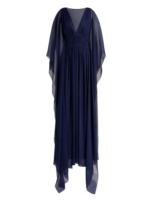 boden viola maxi dress Lola Blouson Maxi Dress-Rich Emerald, Ornate Tropics