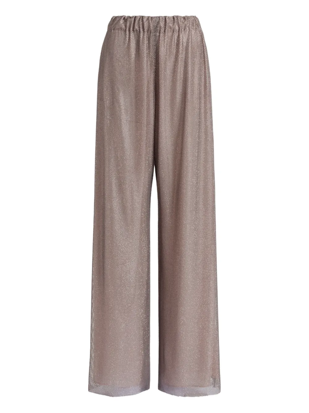 Alberta Ferretti elastic-waistband trousers | plateado | Image 1