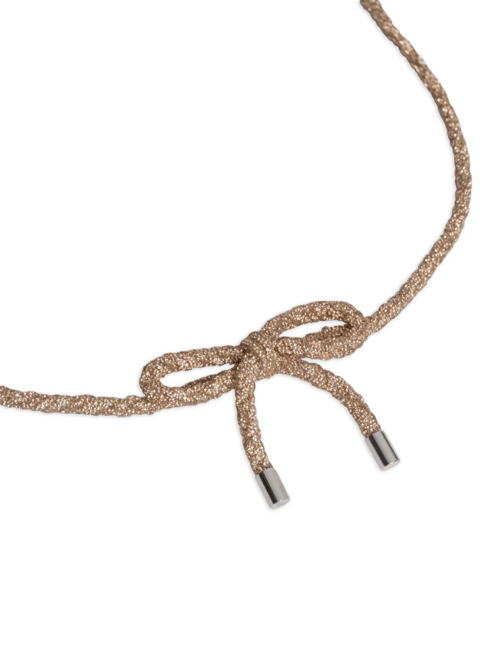 Alberta Ferretti bow rope belt - Goud