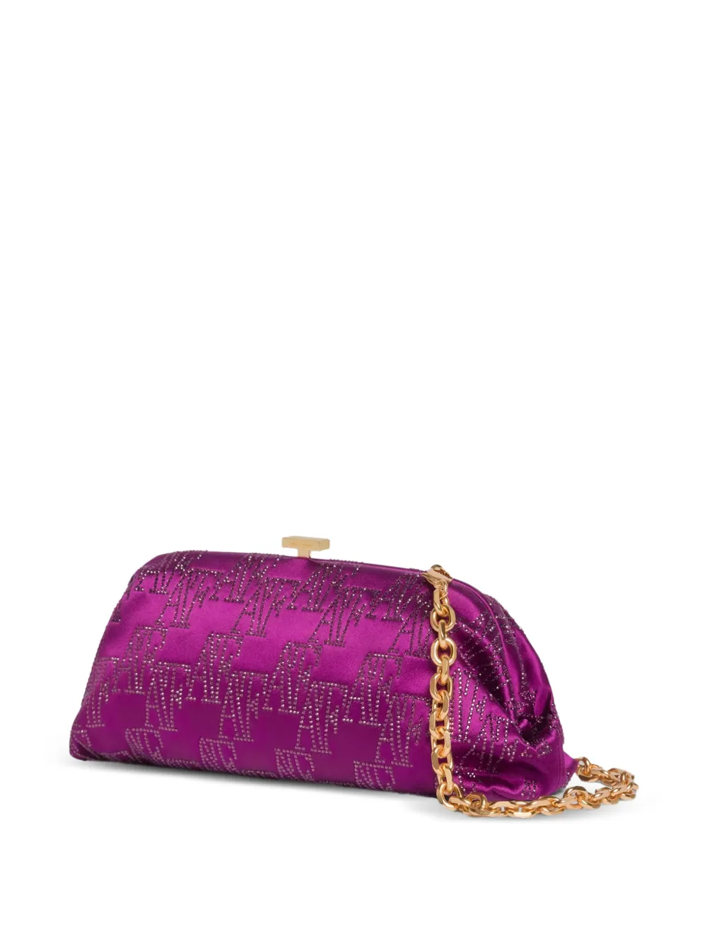Alberta Ferretti Verfraaide clutch met ketting - Paars