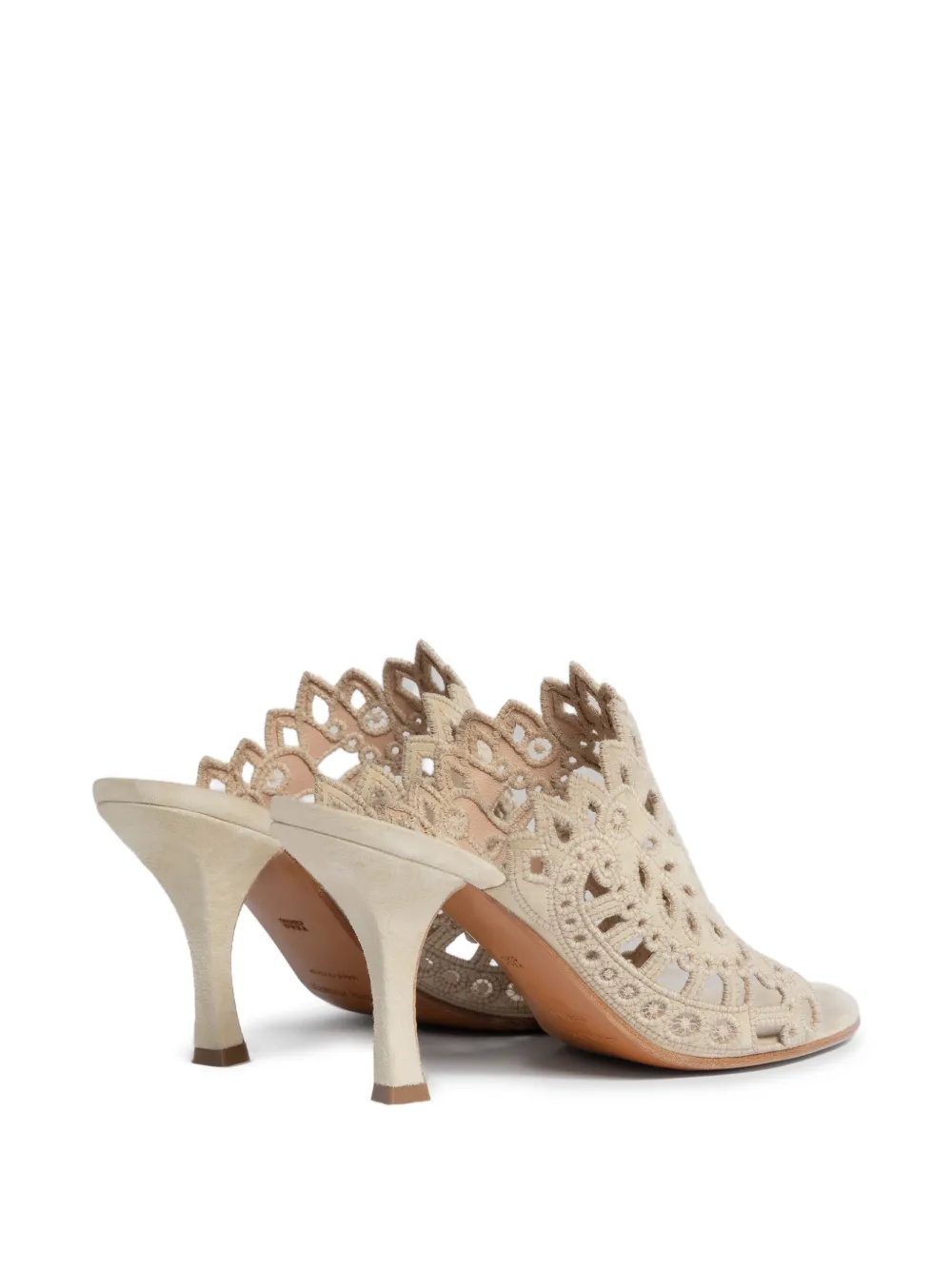 Alberta Ferretti Uitgesneden sandalen Beige