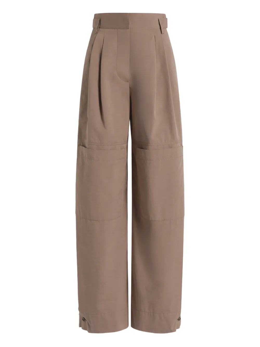 Alberta Ferretti Pantaloni con pieghe - Marrone