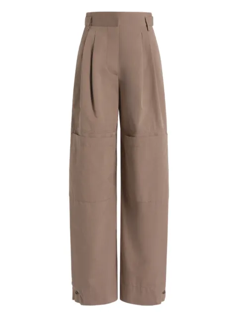 Alberta Ferretti pantalones con paneles plisados