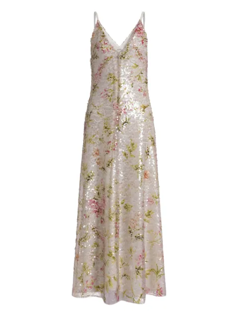 Alberta Ferretti floral-pattern maxi dress