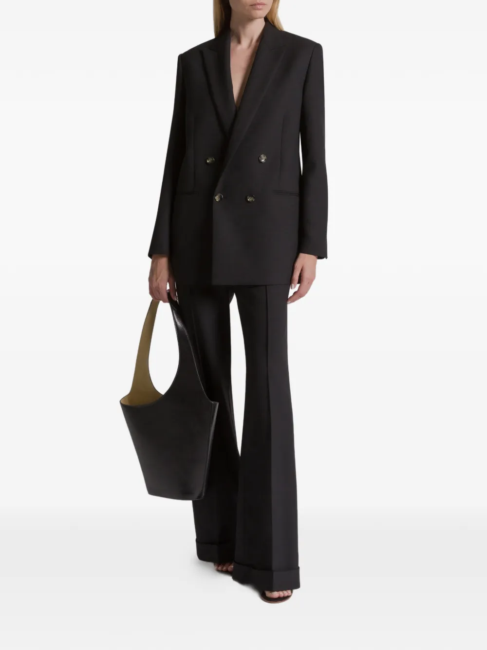  Alberta Ferretti Double-breasted Blazer - Black 