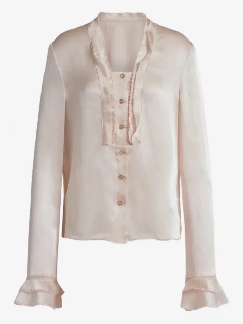 Alberta Ferretti ruffled buttoned shirt