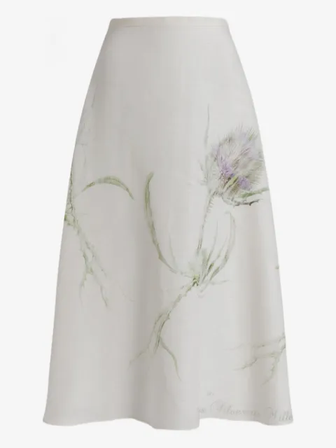 Alberta Ferretti floral midi skirt